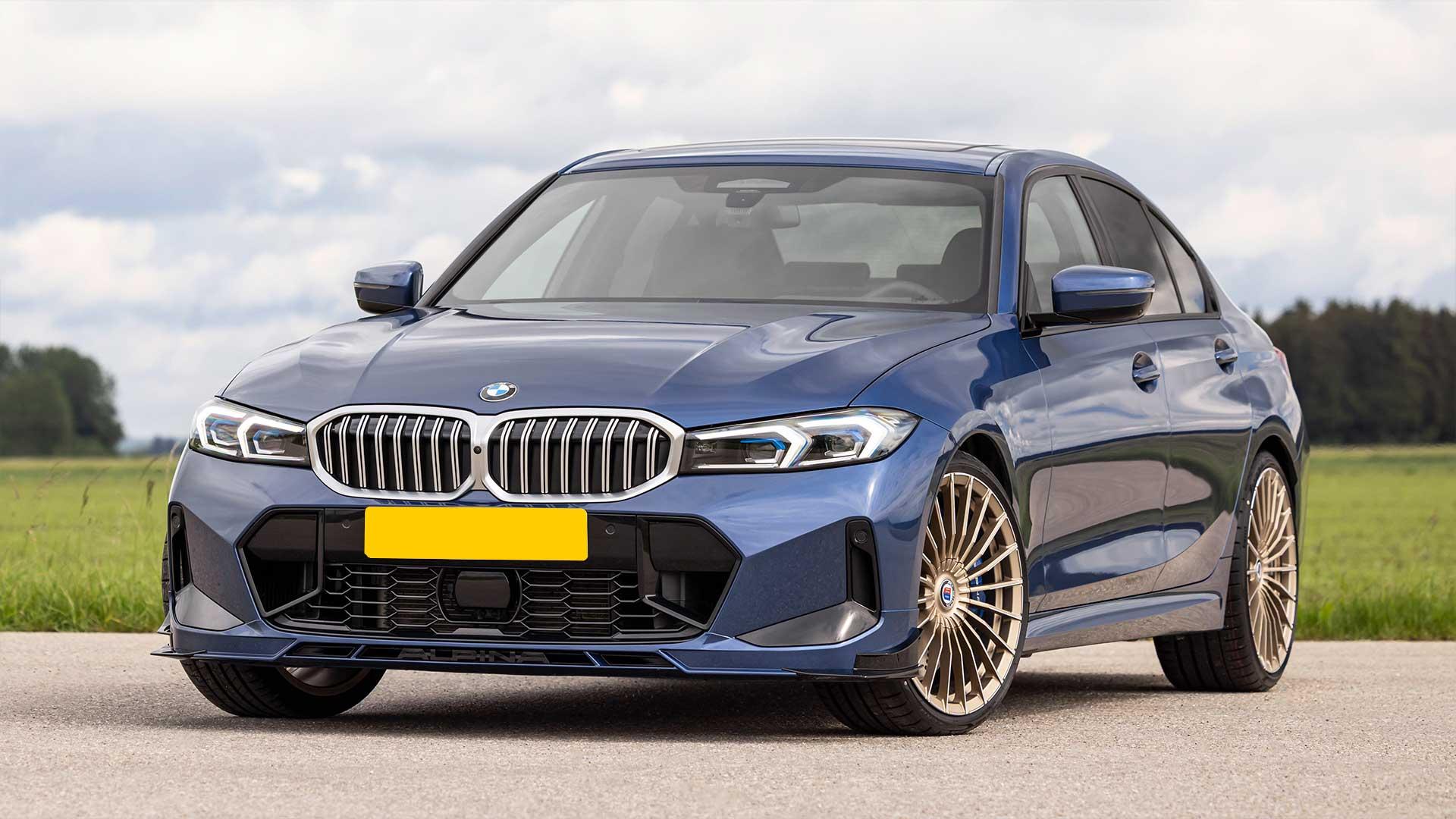 Alpina B3 GT sedan in het blauw (2024)