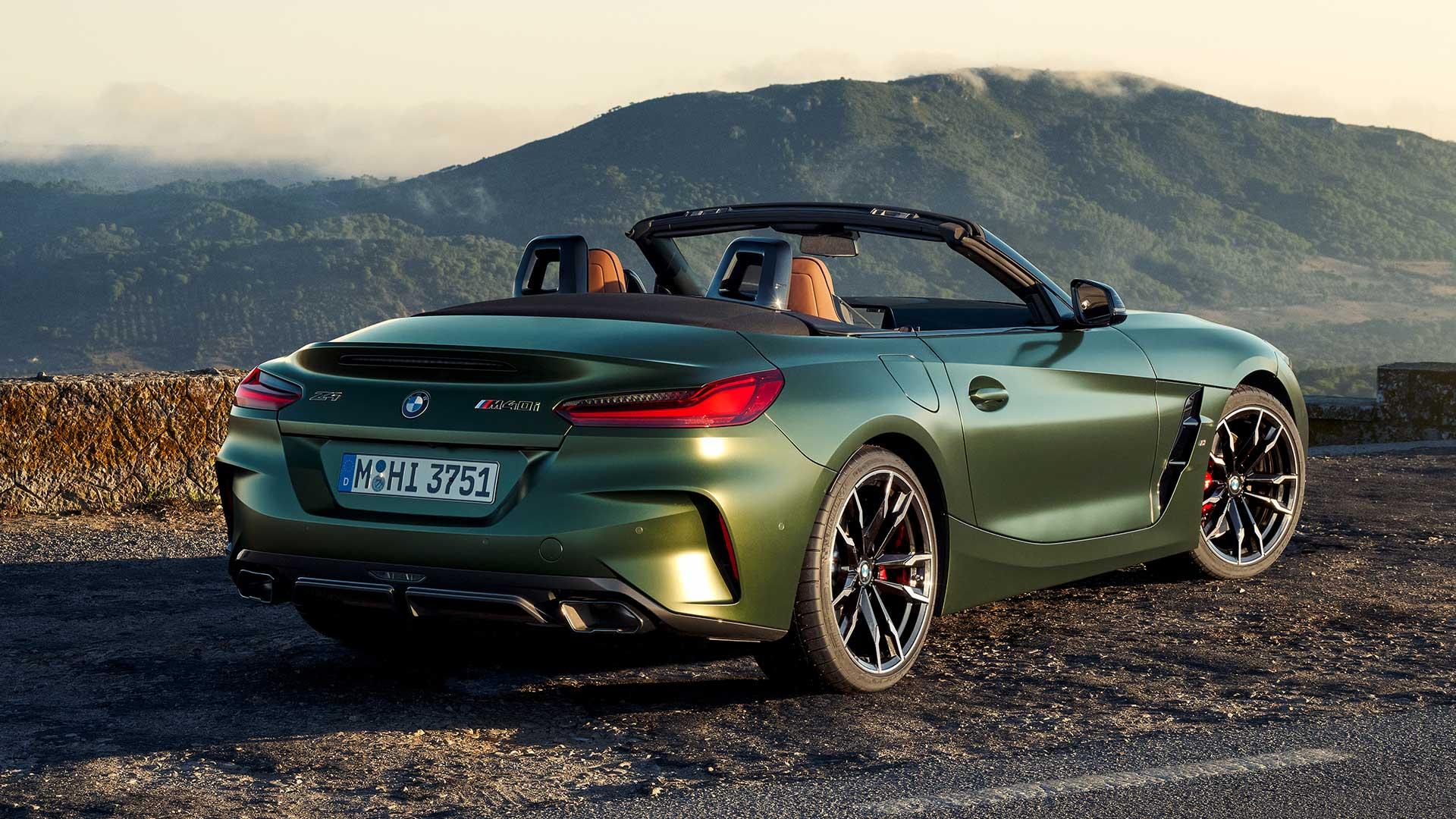 La parte posteriore della BMW Z4 M40i