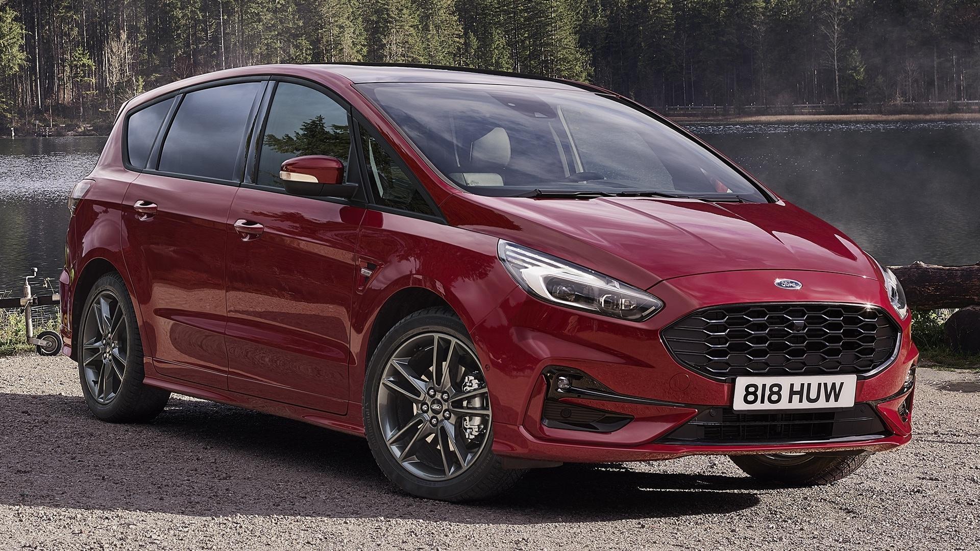 Ford S-Max ST-Line 2.0 EcoBoost rood zijkant voor rechts