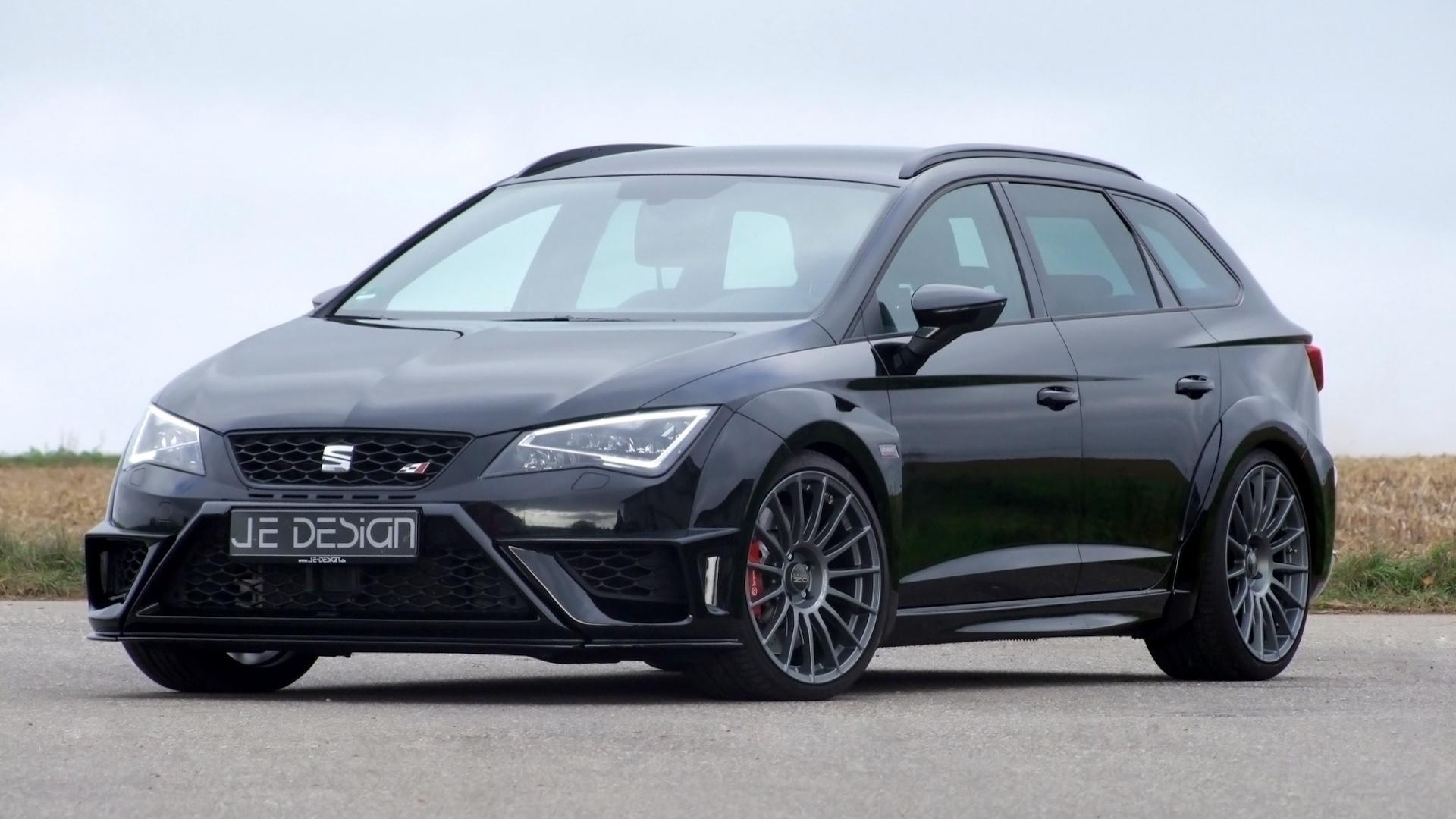 JE Design Leon Cupra 5F Widebody zwart zijkant voor