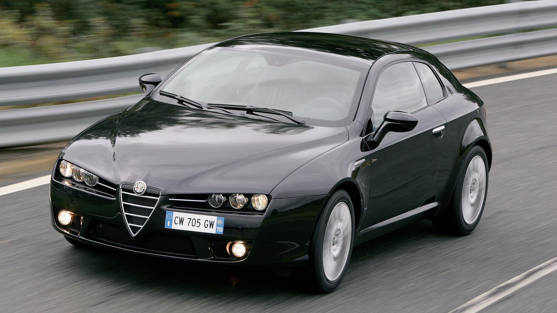 Alfa Romeo Brera 3.2 JTS Q4 (939D) zwart (2006) zijkant voor hoog