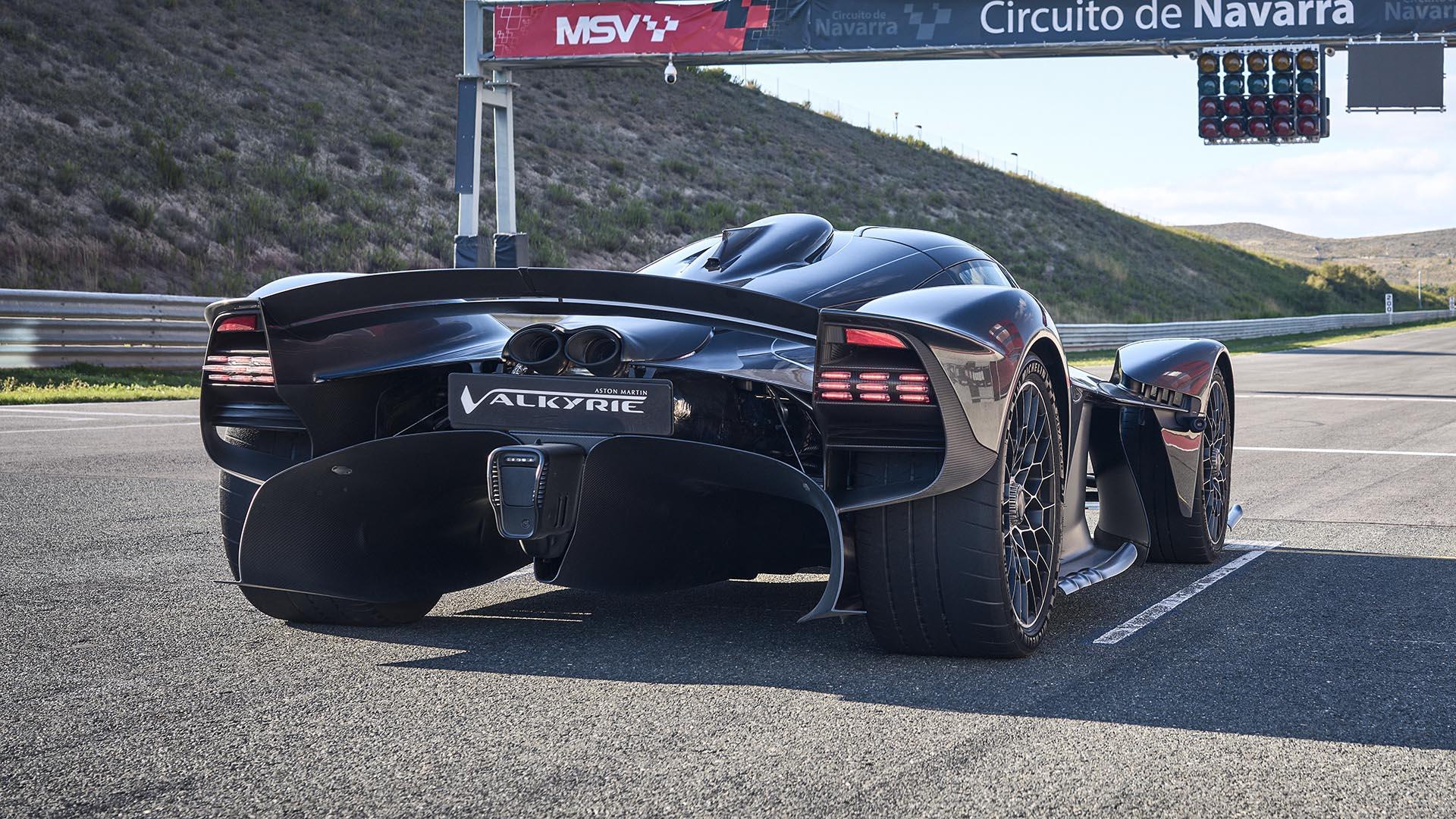 Aston Martin Valkyrie Speed Week achterzijde schuin