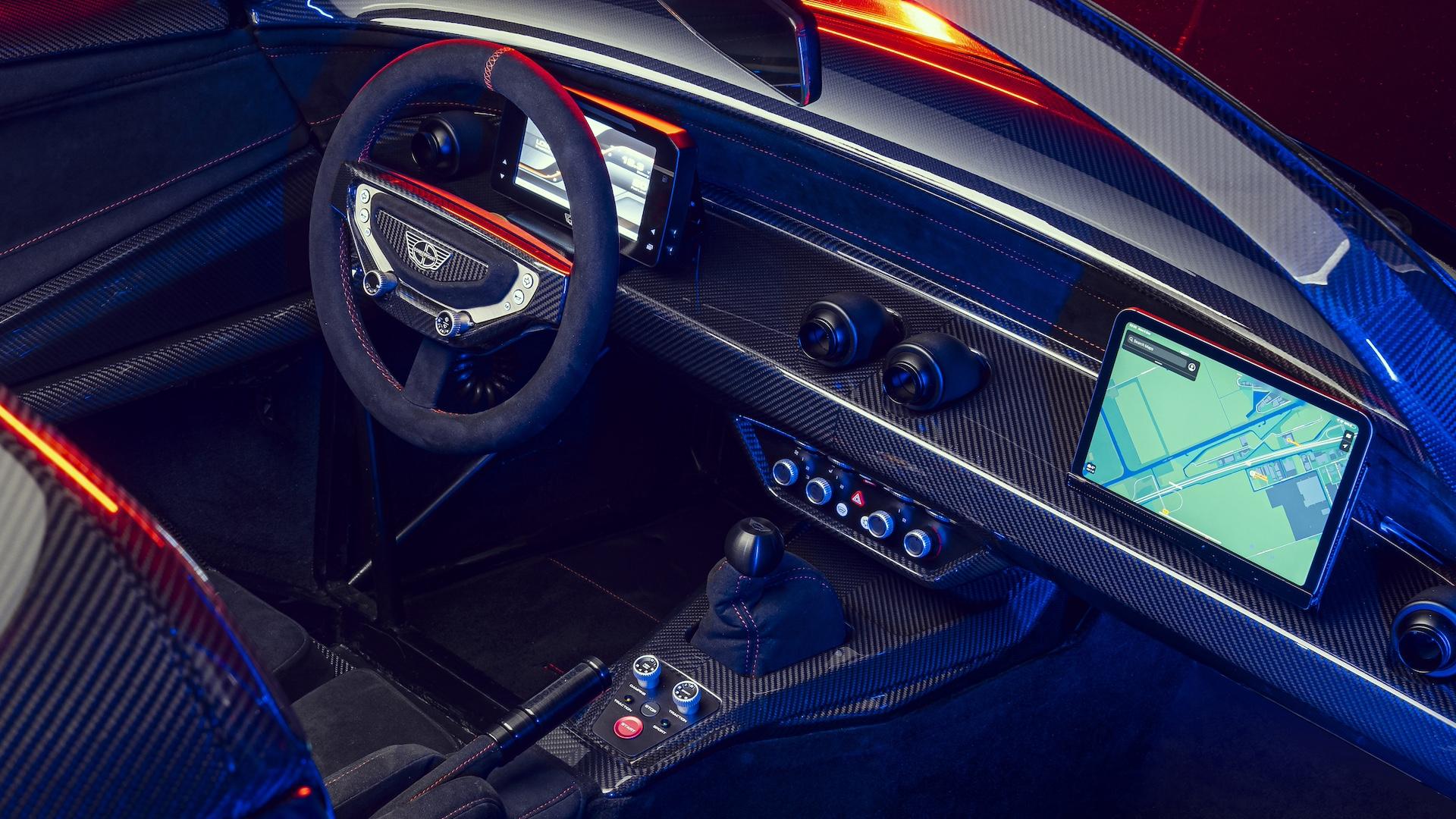 Donkervoort F22 interieur handbak