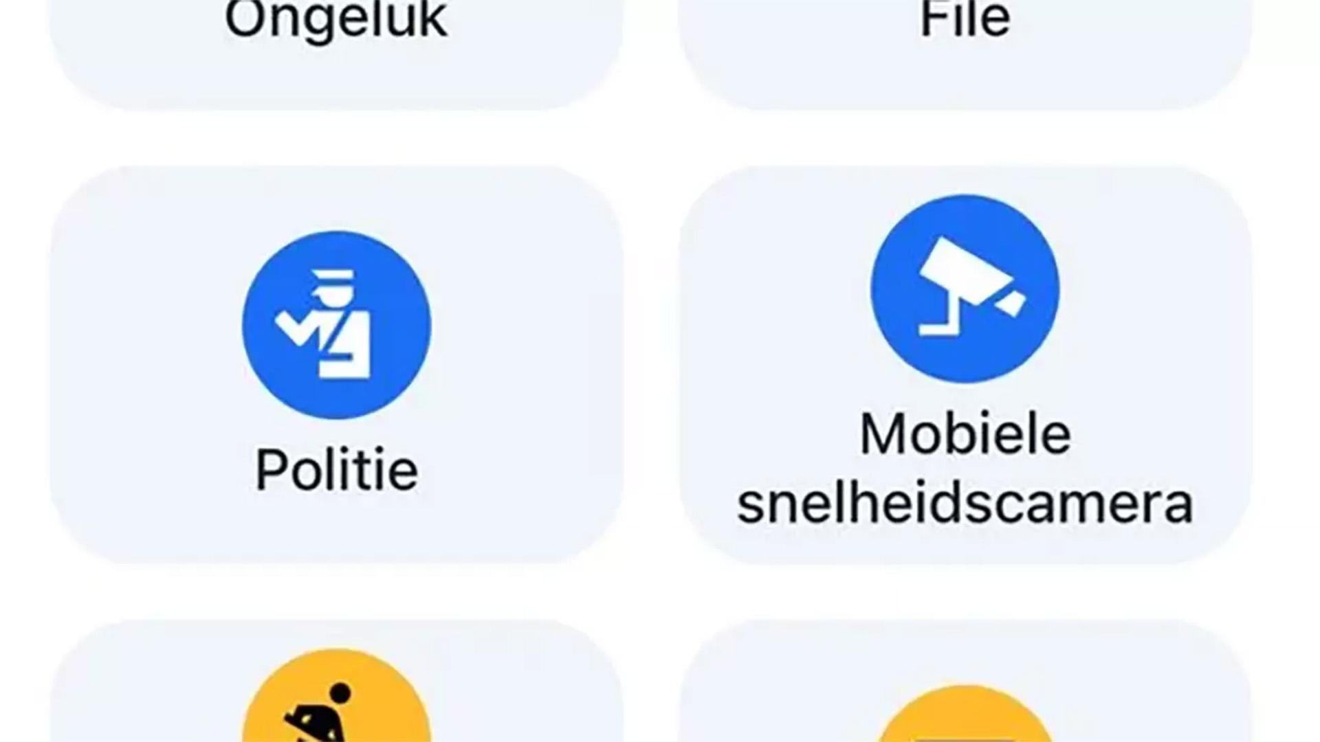 nieuwe functie google maps politie verklikker