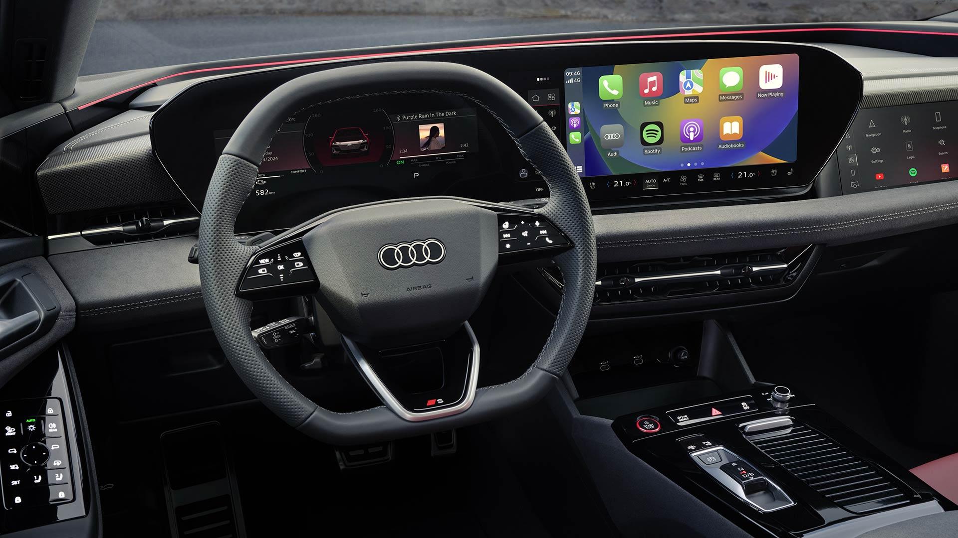 Audi S6 Avant e-tron 2024 A6 review: interieur dashboard