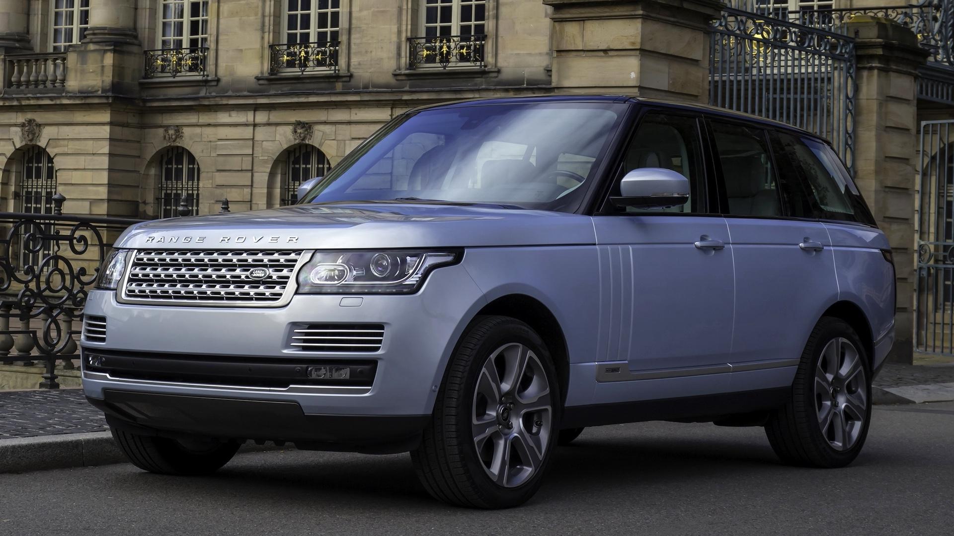 Land Rover Range Rover SDV6 Hybrid Autobiography (L05) blauw zilver (2015) zijkant links schuin voor