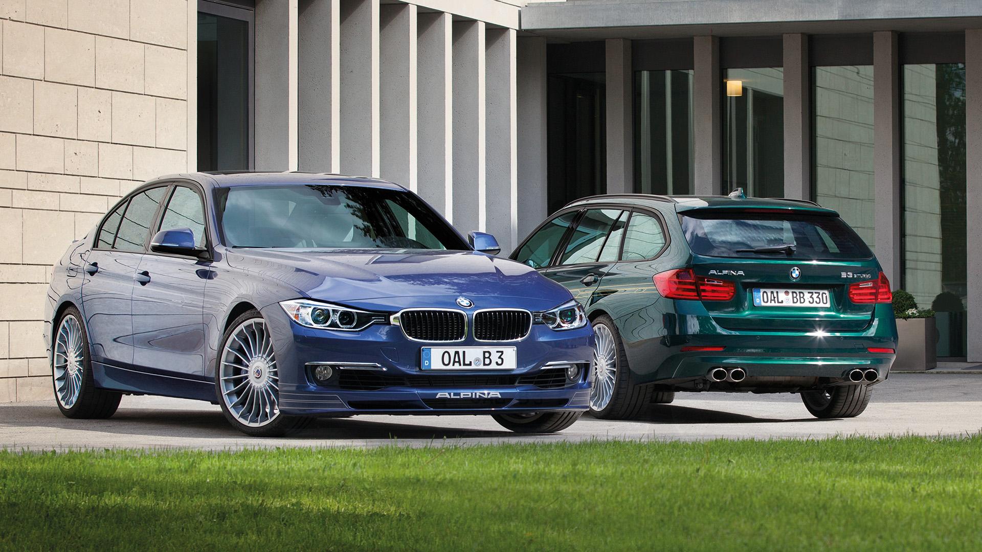 Alpina B3 sedan (F30) blauw B3 Touring (F31) groen