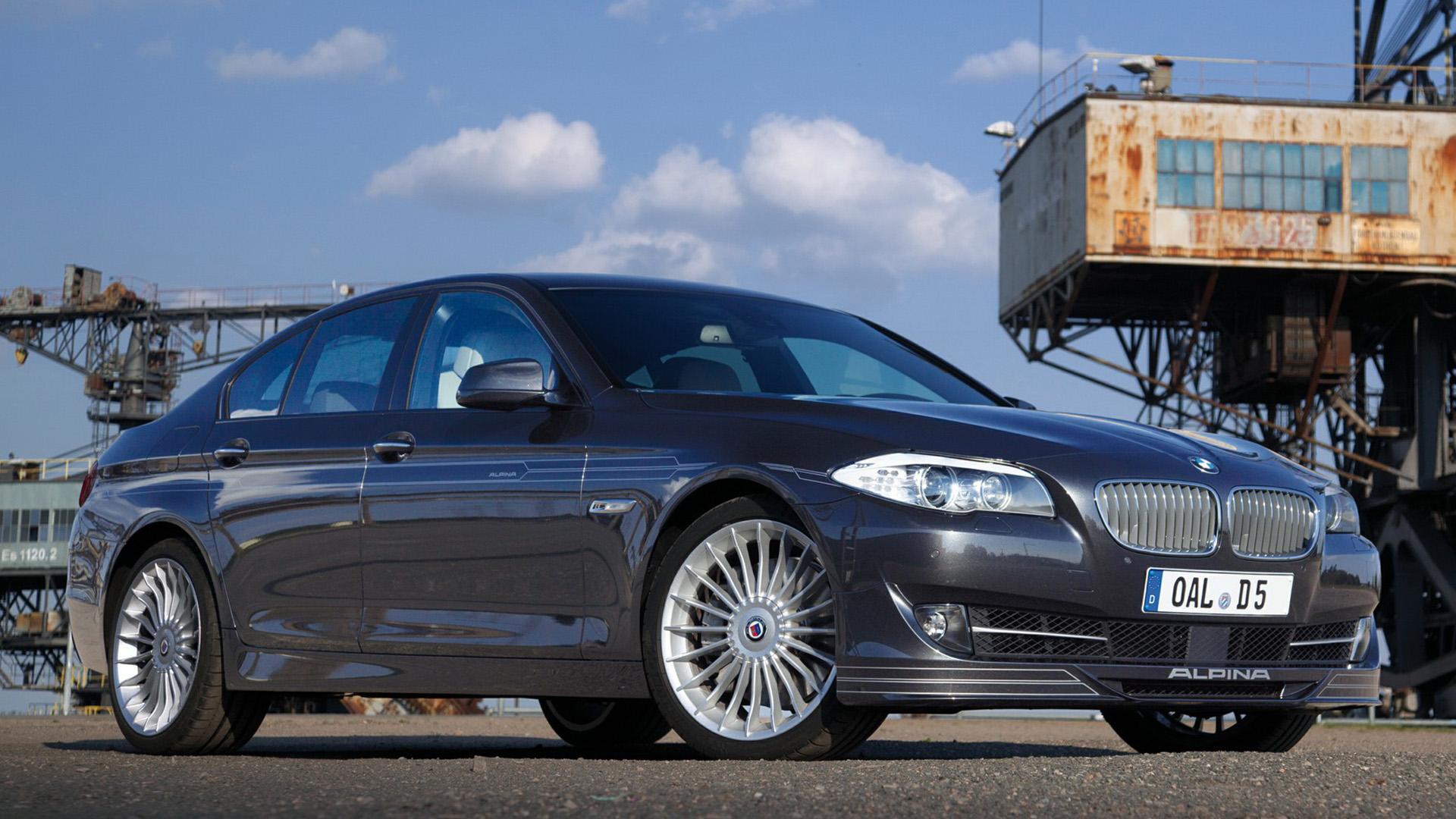 Alpina D10 Bi-Turbo (F10) grijs (2012) zijkant rechts voor schuin