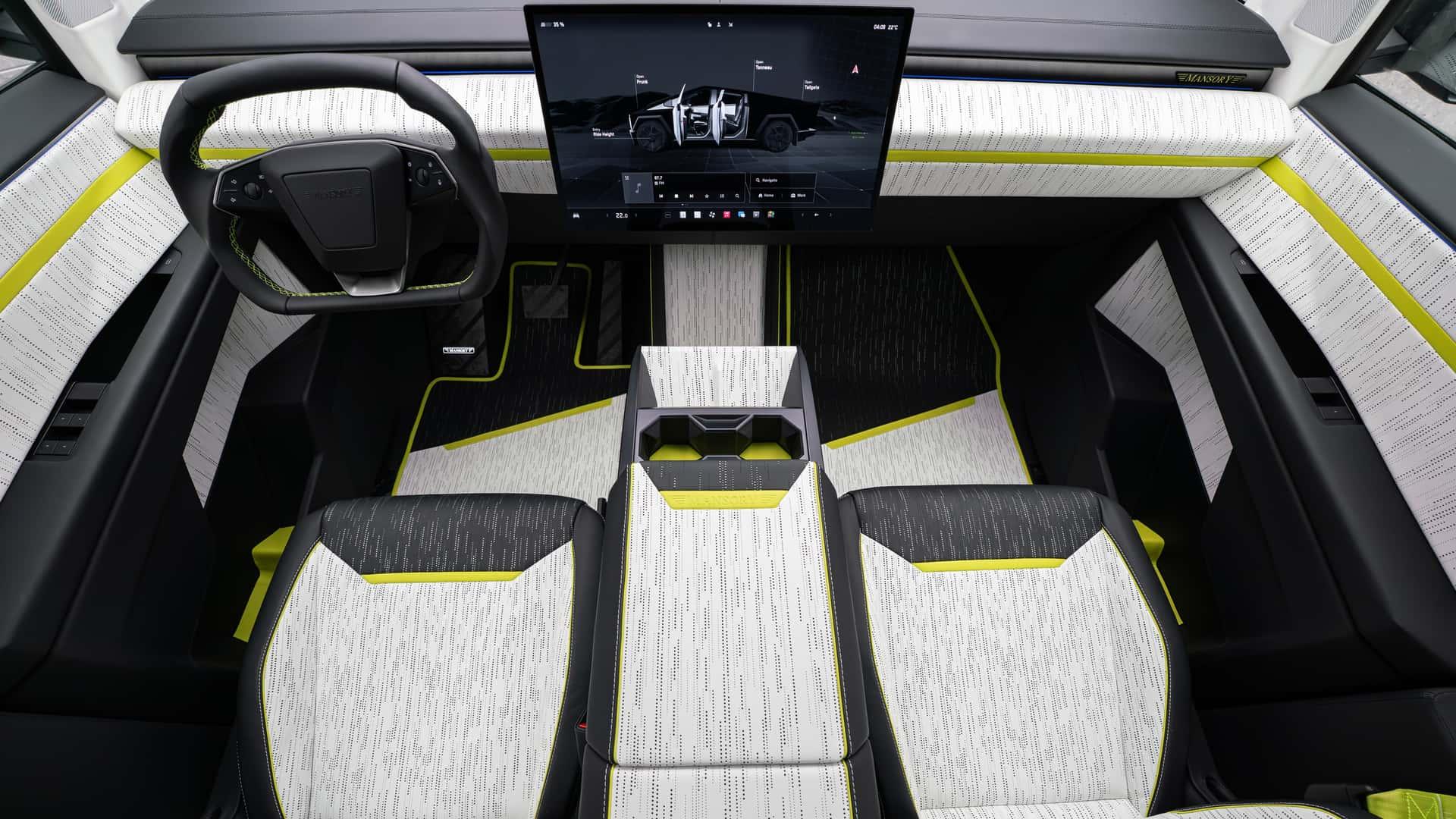 Mansory Cybertruck Elongation interieur dashboard