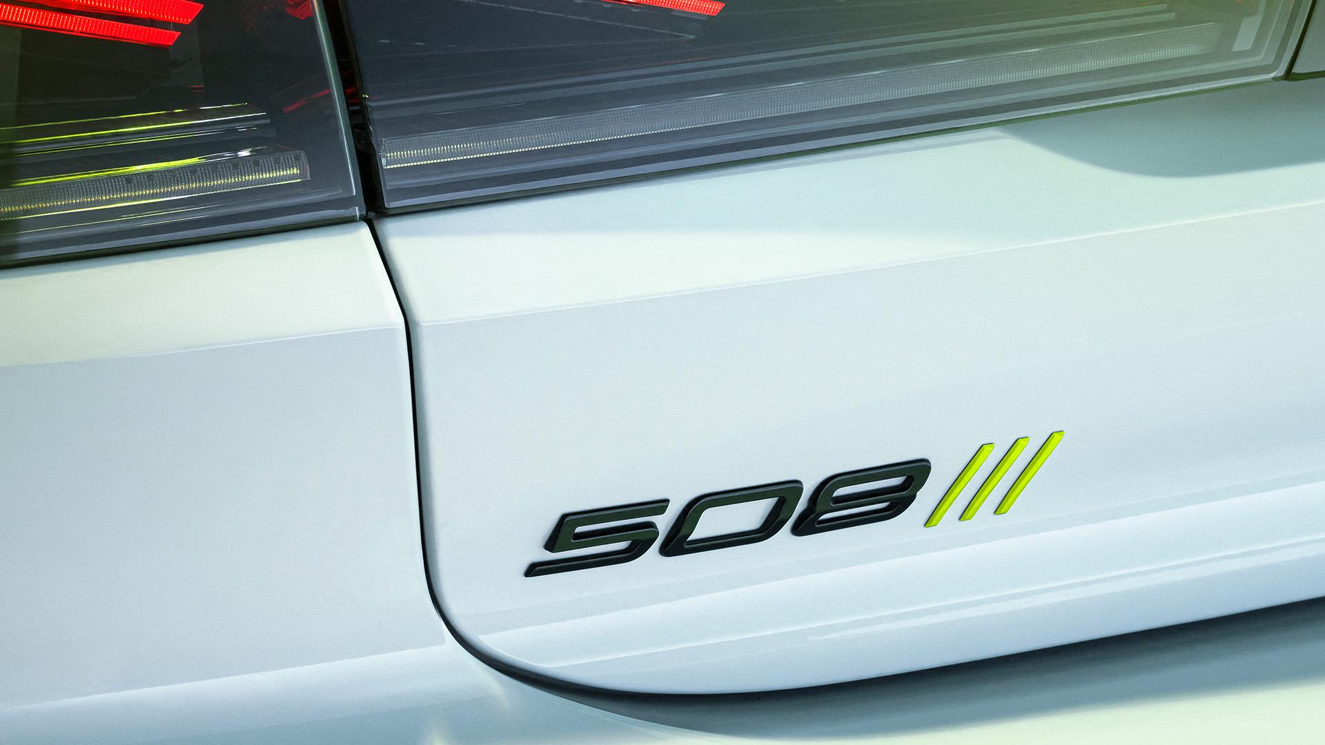 Peugeot 508 PSE badge detail