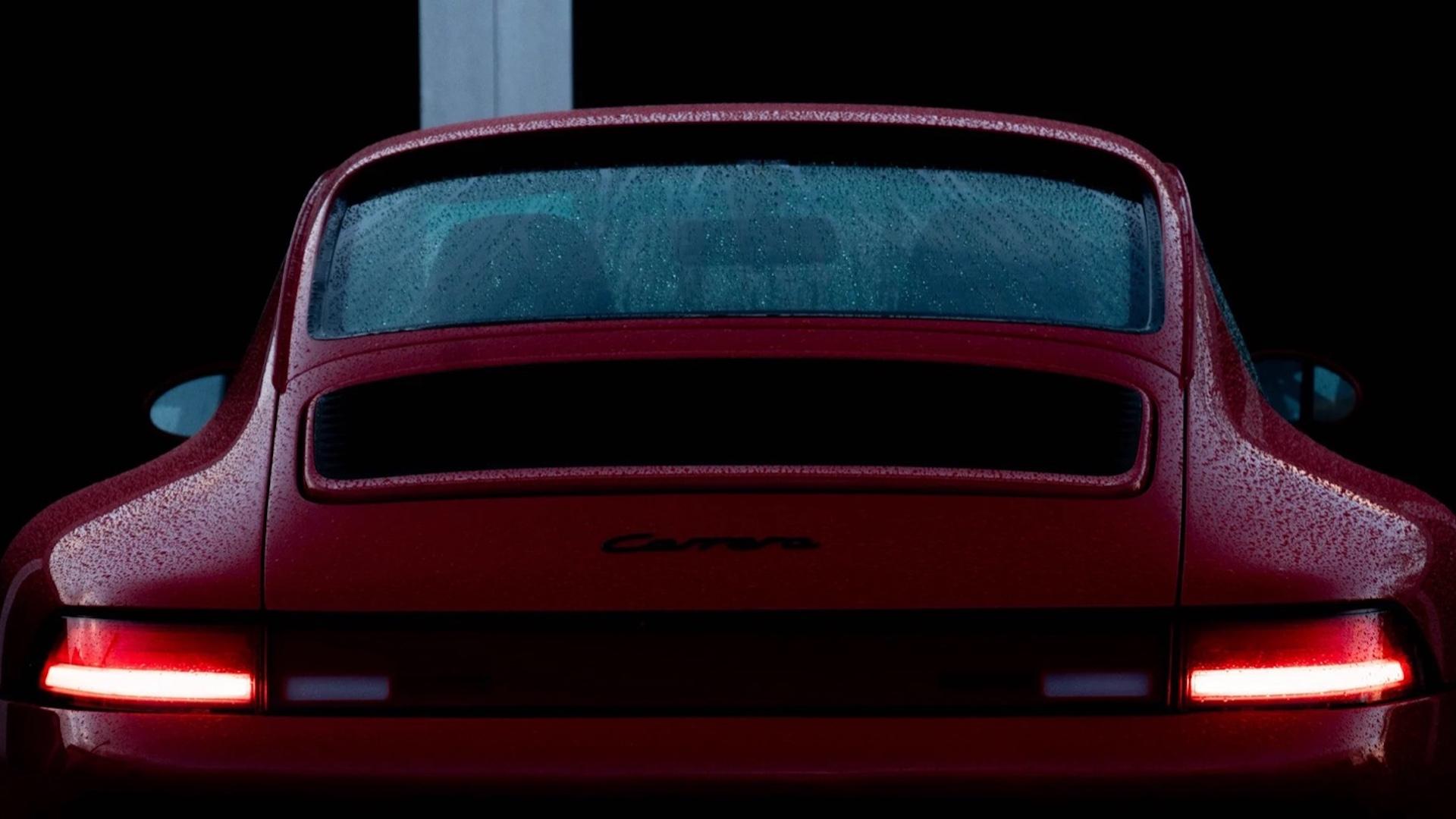 Ruf Porsche 911 lampen upgrade 993 92025) op Porsche 993 rood achterkant