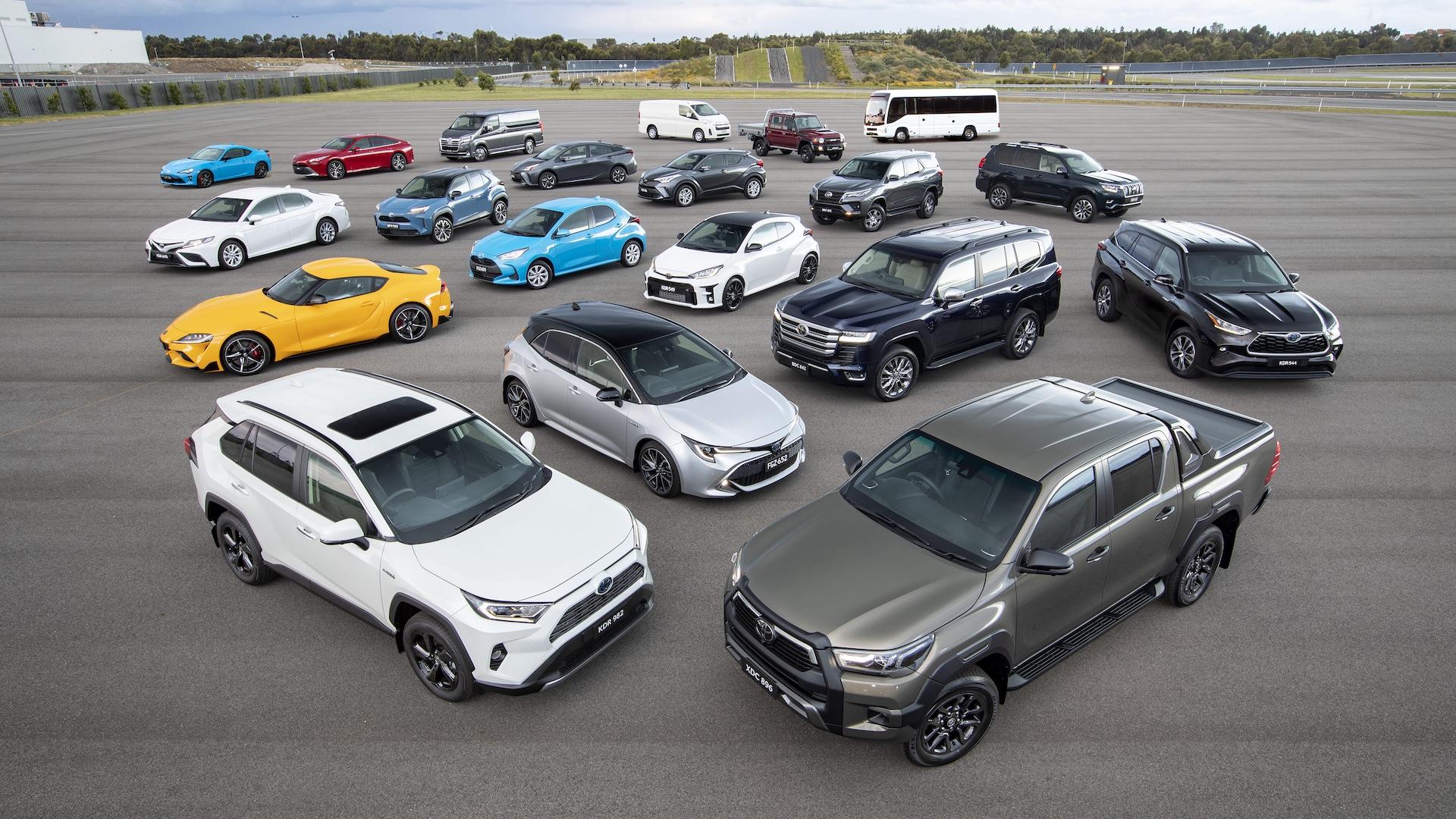 Aantal Toyota's wereldwijd