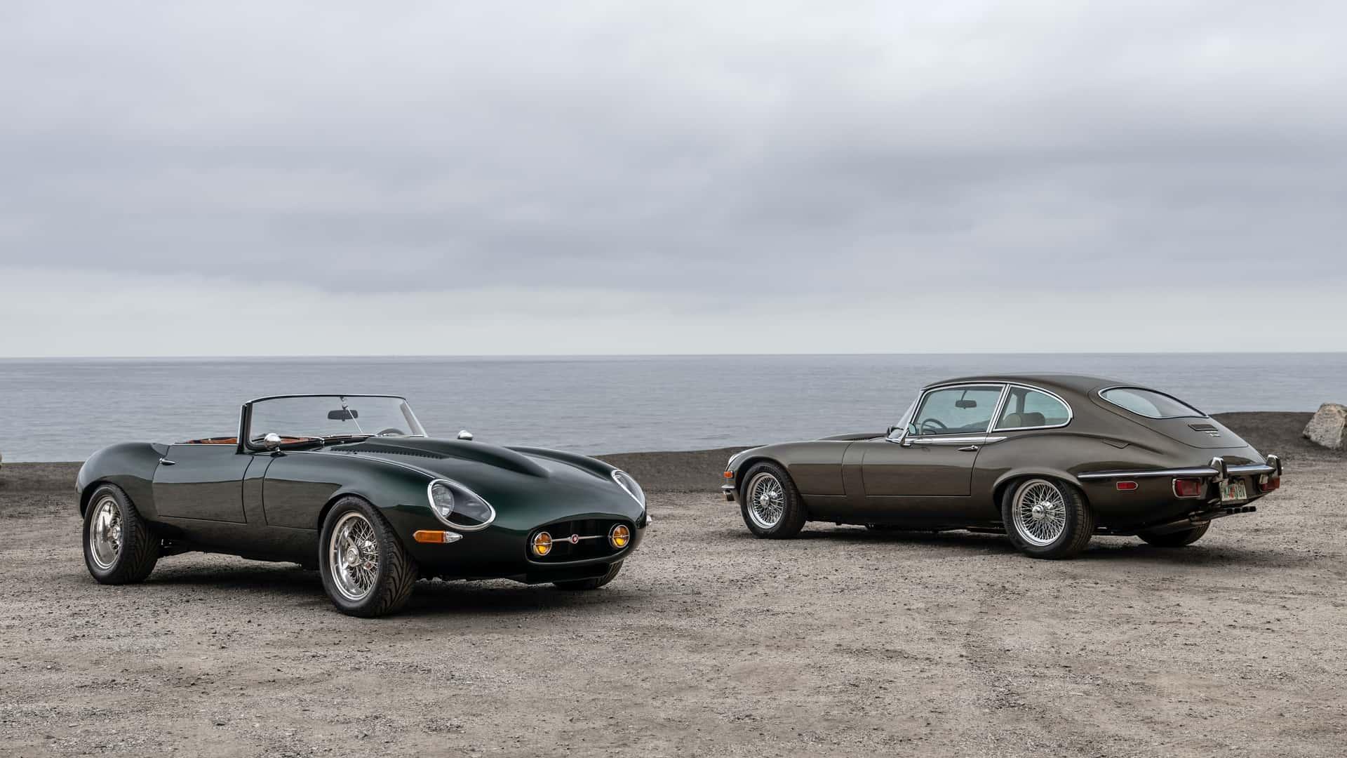 ECD Jaguar E-Type GTO Bridgewater Roadster groen (2025) Coupe grijs