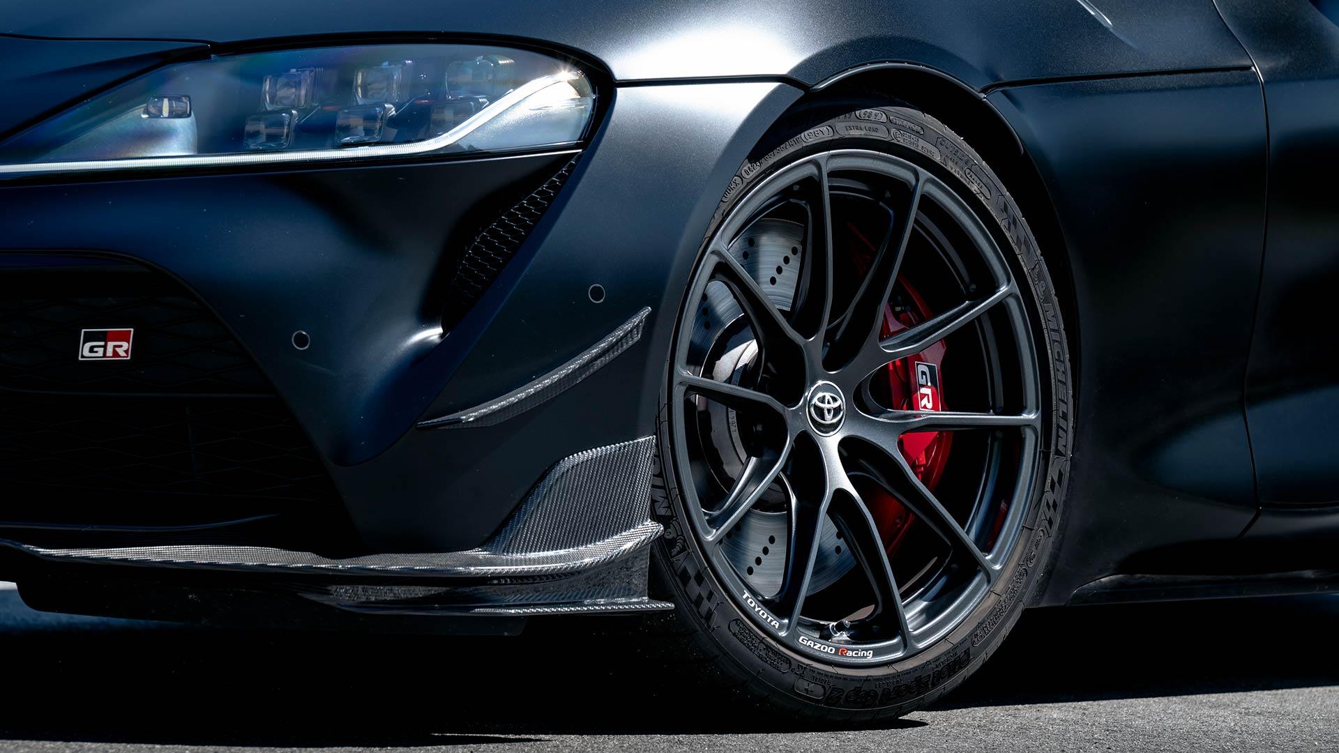 Toyota GR Supra A90 Final Edition 2025 review: detail wiel velg voorbumper canards