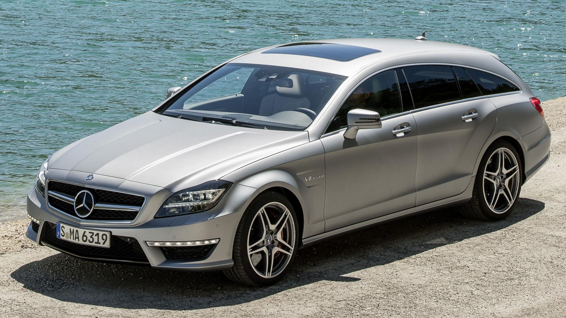 Mercedes CLS 63 AMG Shooting Brake (X218) grijs (2025) zijkant links schuin voor