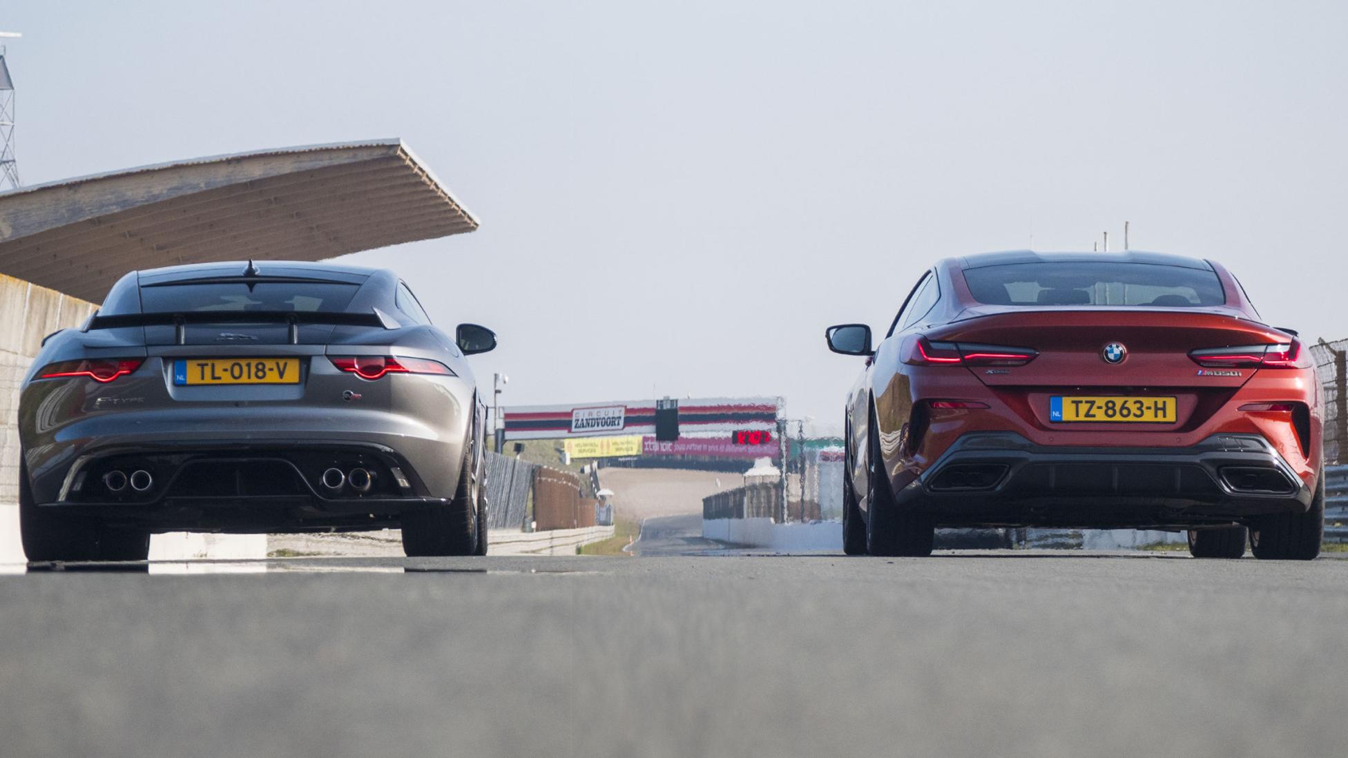 Jaguar F-type SVR vs BMW M850i - TopGear Nederland