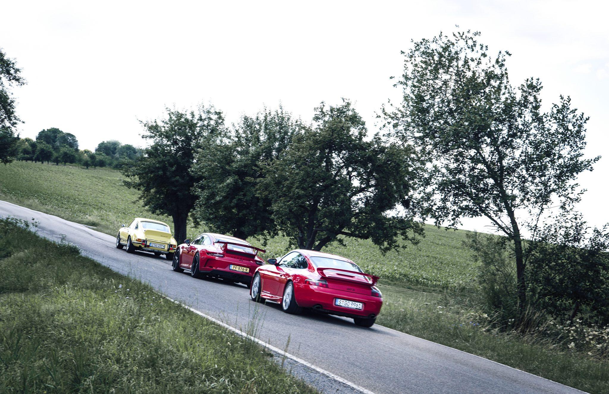 Carrera RS 2.7 vs 996 GT3 vs 991.2 GT3