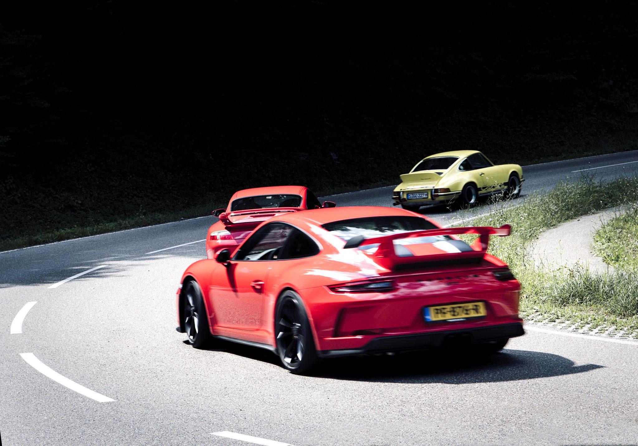 Carrera RS 2.7 vs 996 GT3 vs 991.2 GT3