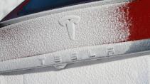 Tesla Model S P90D Ludicrous logo (2016)