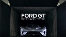 Ford GT in een windtunnel