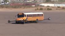 driftende schoolbus