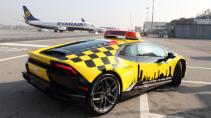 Lamborghini Huracán op vliegveld Bologna