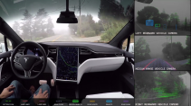 wat de Tesla Model S ziet