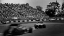 Formule 1-foto's gemaakt met eeuw oude camera