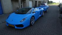 Lamborghini Gallardo met vouwwagen