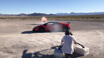 Schieten door Lamborghini Huracán