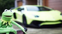 Lamborghini Aventador SV van Kermit de kikker