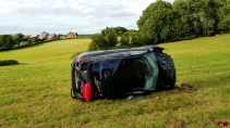 Audi RS 3 crasht met 200 km/u