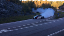 BMW 3-serie rookt