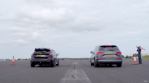 Audi SQ7 vs Ford Focus RS in een dragrace