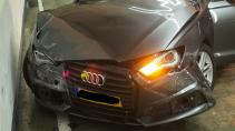 Audi A6-bestuurder probeert Tokyo Drift na te doen