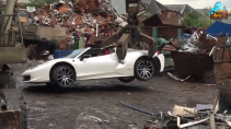 Het verhaal achter de vernietigde Ferrari 458 Spider