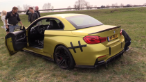 BMW M4 Cabrio vliegt de bocht uit in Nederland