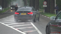 BMW M4 tikt bijna autospotter omver