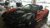 Chevrolet Corvette crasht grand sport