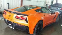 Chevrolet Corvette crasht grand sport
