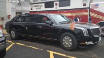 Donald Trump Cadillac One The Beast limousine