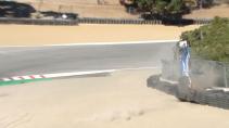 Huracan Super Trofeo crasht hard op Laguna Seca