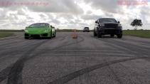 Jeep Trackhawk HPE1000 vs Lamborghini Huracan