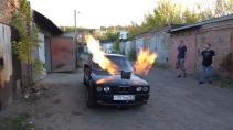 Russen hangen MIG-straalmotor in BMW
