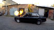 Russen hangen MIG-straalmotor in BMW