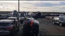 Honderden Maserati's in de as gelegd na brand