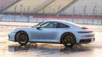 Porsche 911 992 wet mode drifting