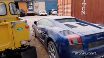 Verlaten Lamborghini Gallardo in Dubai