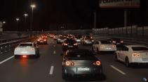 40 Nissan GT-R's door Moskou