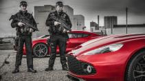 Aston Martin Vanquish Zagato geweer politie